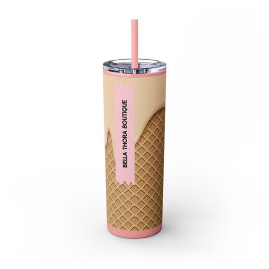 🍦Melt Happens – Ice Cream Cone Skinny Tumbler 🍦20oz