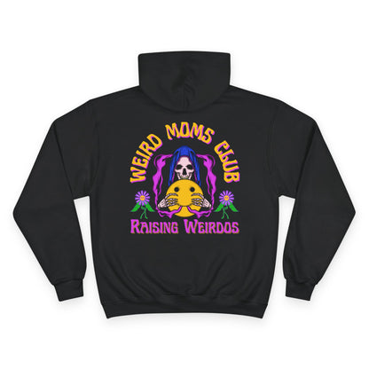 💀🌼 WEIRD MOMS CLUB – RAISING WEIRDOS CHAMPION HOODIE 🌼💀