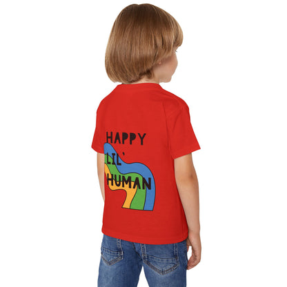 🌈✨ LIL’ HUMAN – A BLUE, GREEN, YELLOW TEE FOR THE FREE-SPIRITED KIDDO! ✨🌈