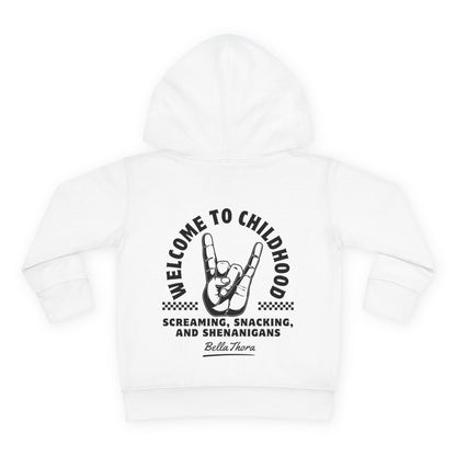 👶 WELCOME TO CHILDHOOD Toddler Pullover Hoodie-Hang Loose!