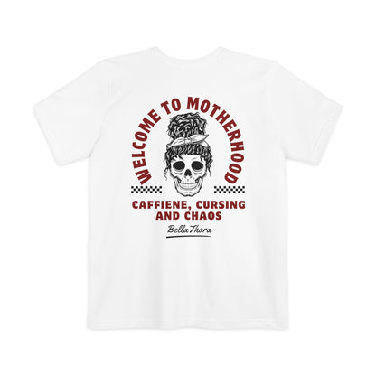 💀 Welcome to Motherhood Pocket Tee 💀 Unisex Pocket T-shirt