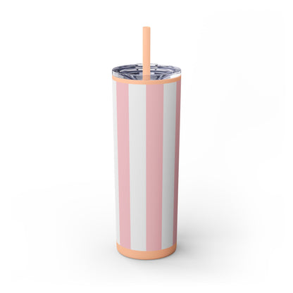 🍬 Cotton Candy Sips – Skinny Tumbler with Straw- 20Z