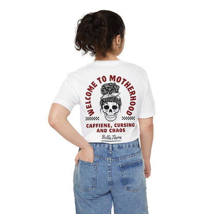 💀 Welcome to Motherhood Pocket Tee 💀 Unisex Pocket T-shirt