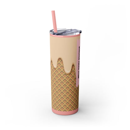 🍦Melt Happens – Ice Cream Cone Skinny Tumbler 🍦20oz