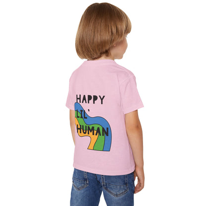 🌈✨ LIL’ HUMAN – A BLUE, GREEN, YELLOW TEE FOR THE FREE-SPIRITED KIDDO! ✨🌈