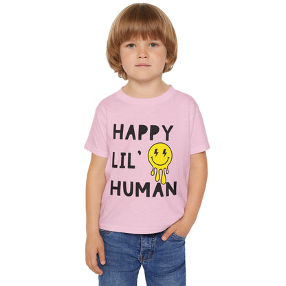 Happy Lil’ Human Toddler Tee – Pure Joy in Every Stitch! 😊⚡