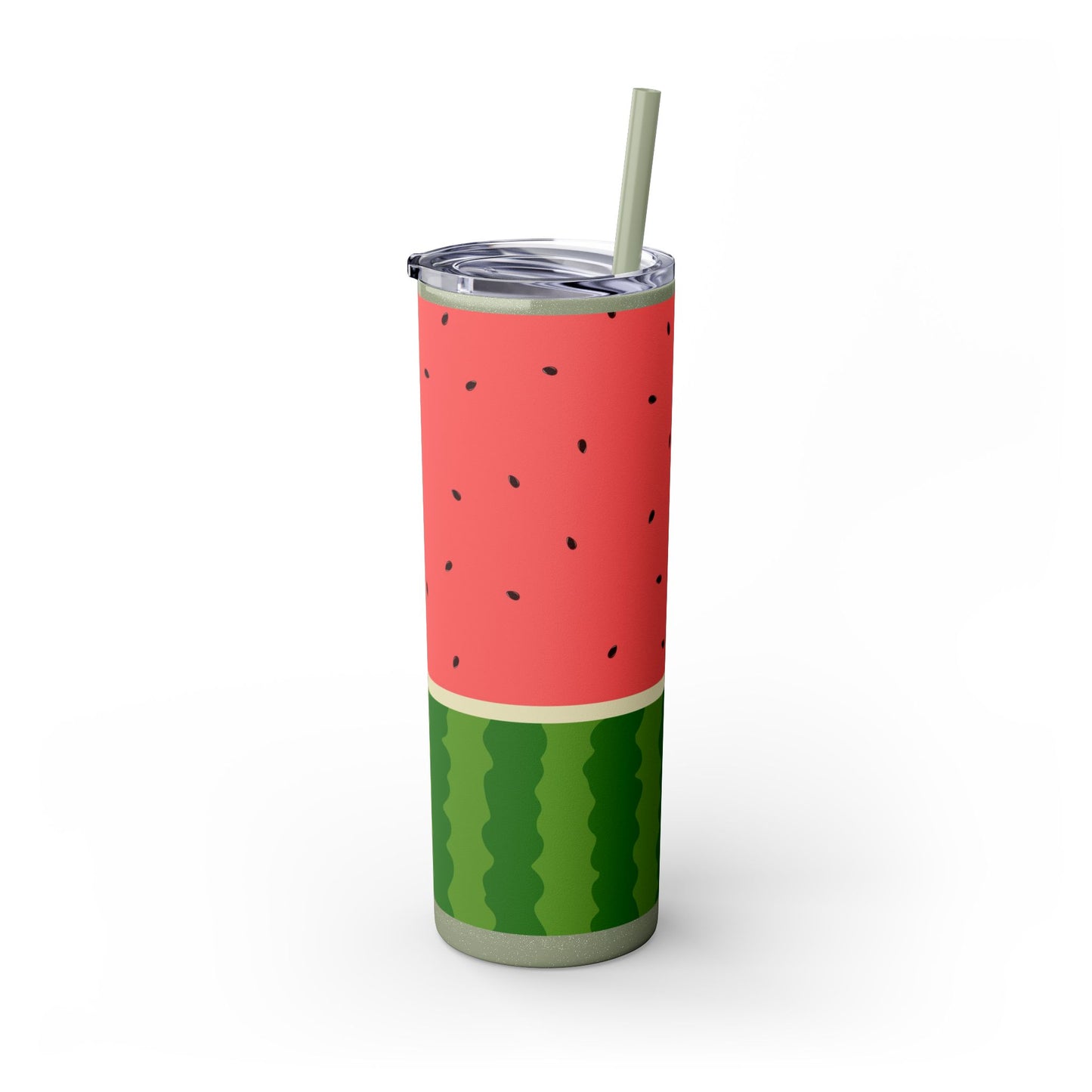 🍉 Sippin’ Sweet Summer – Watermelon Slice Skinny Tumbler 🍉 20oz