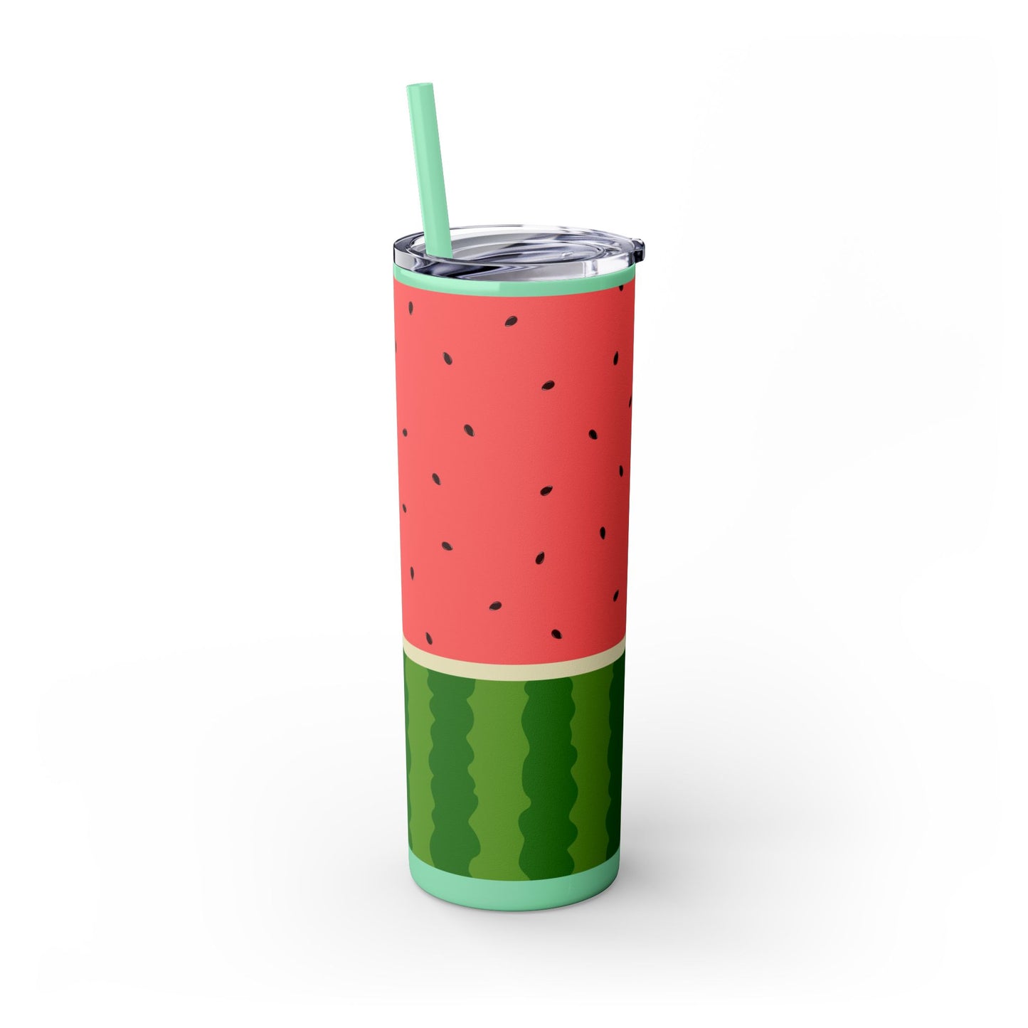 🍉 Sippin’ Sweet Summer – Watermelon Slice Skinny Tumbler 🍉 20oz
