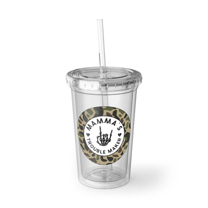 Camo Edition: Mamma’s Trouble Maker Tumbler💚