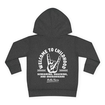 👶 WELCOME TO CHILDHOOD Toddler Pullover Hoodie-Hang Loose!