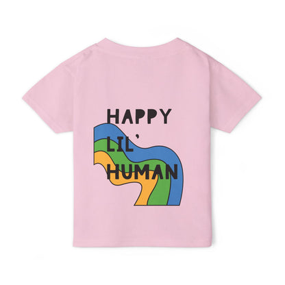 🌈✨ LIL’ HUMAN – A BLUE, GREEN, YELLOW TEE FOR THE FREE-SPIRITED KIDDO! ✨🌈