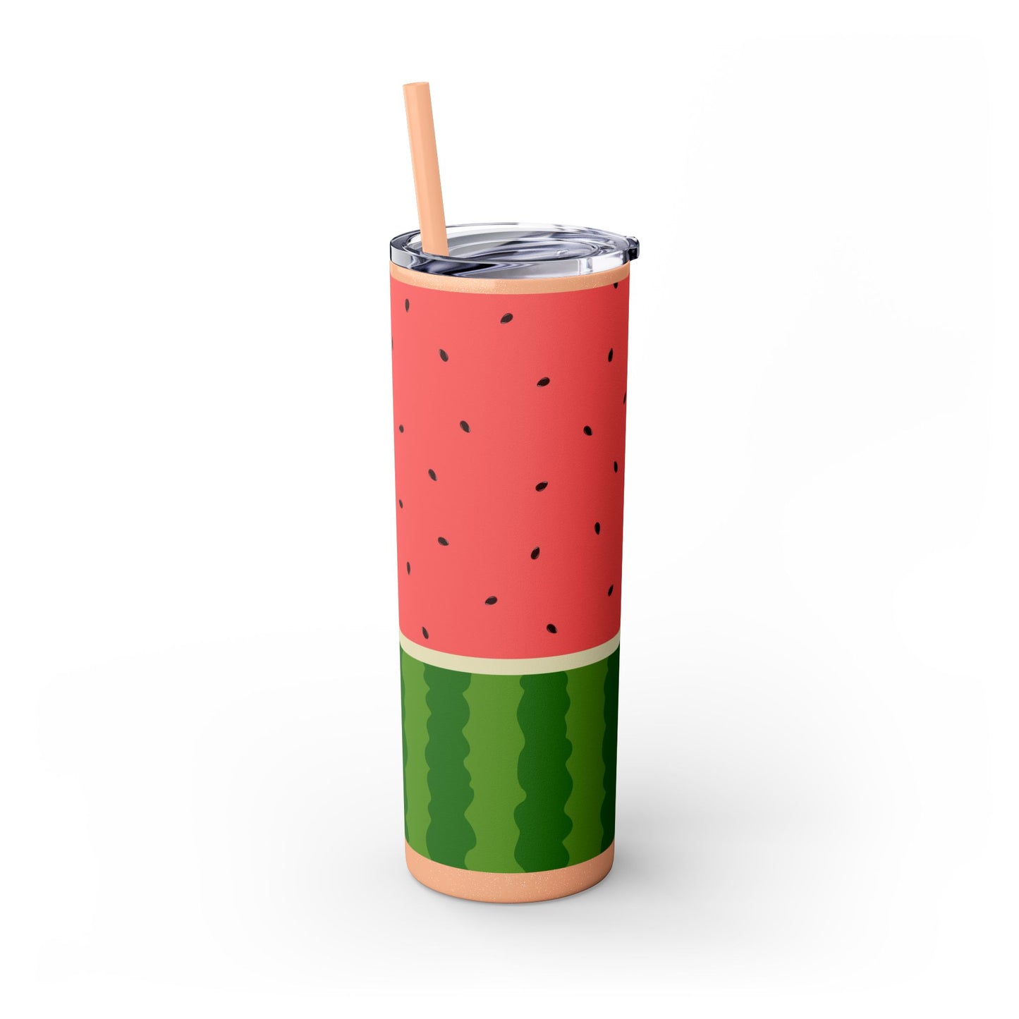 🍉 Sippin’ Sweet Summer – Watermelon Slice Skinny Tumbler 🍉 20oz