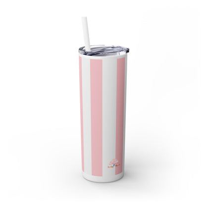 🍬 Cotton Candy Sips – Skinny Tumbler with Straw- 20Z