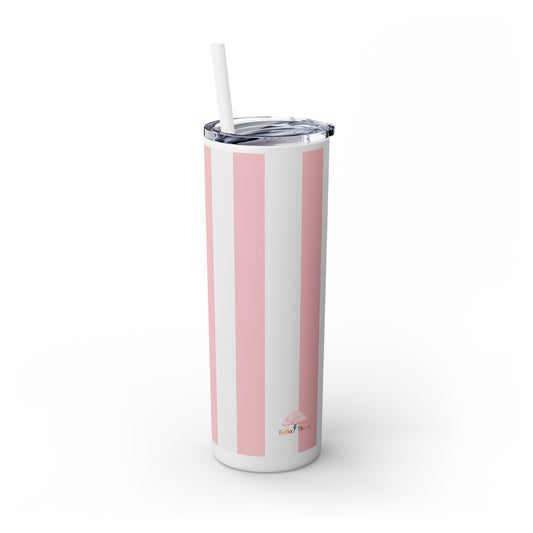 🍬 Cotton Candy Sips – Skinny Tumbler with Straw- 20Z