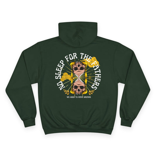 🕰️💀 NO SLEEP FOR THE FATHERS – CHAMPION HOODIE 💀🕰️
