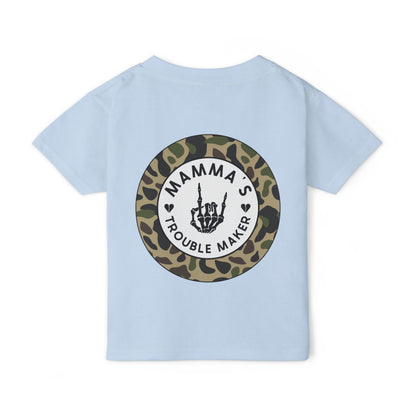 💀🔥 MAMMA’S TROUBLE MAKER – CAMO TODDLER TEE EDITION 🔥💀