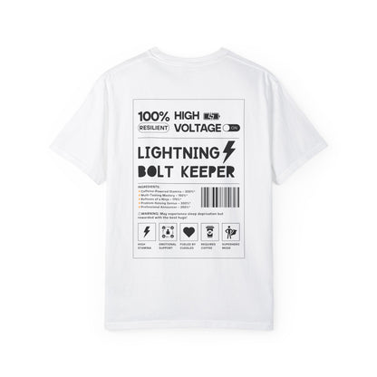 Lightning Bolt Keeper Parent Tee – Powered by Love & Caffeine! ⚡☕