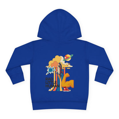🚀 RAD LITTLE HUMAN Hoodie 🚀Cute Toddler Pullover Fleece Hoodie