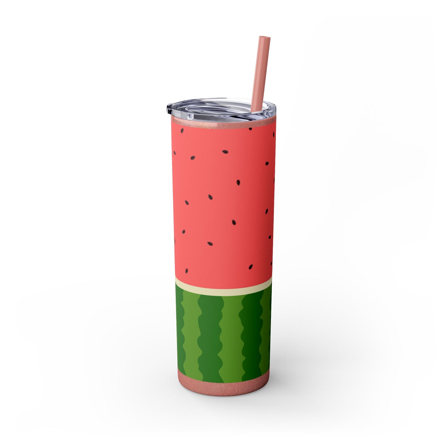🍉 Sippin’ Sweet Summer – Watermelon Slice Skinny Tumbler 🍉 20oz