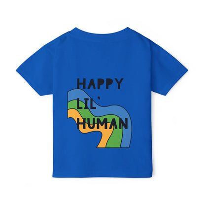 🌈✨ LIL’ HUMAN – A BLUE, GREEN, YELLOW TEE FOR THE FREE-SPIRITED KIDDO! ✨🌈