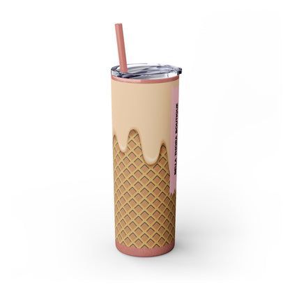 🍦Melt Happens – Ice Cream Cone Skinny Tumbler 🍦20oz