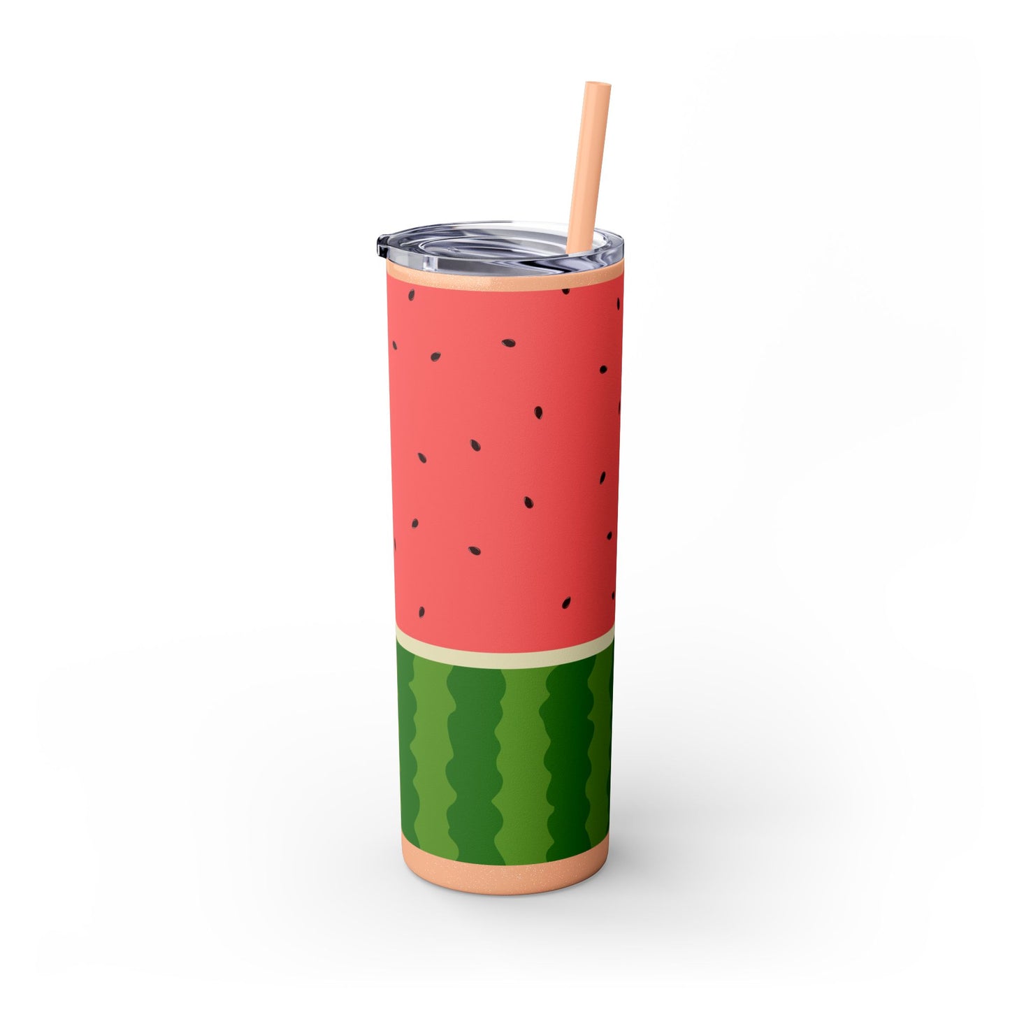🍉 Sippin’ Sweet Summer – Watermelon Slice Skinny Tumbler 🍉 20oz