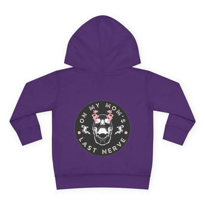 🔥 ON MY MOM'S LAST NERVE Hoodie 🔥Cute Toddler Pullover Fleece Hoodie - Pink Edition