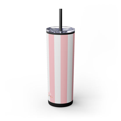 🍬 Cotton Candy Sips – Skinny Tumbler with Straw- 20Z