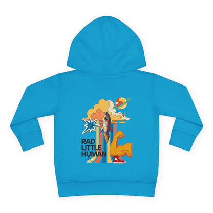🚀 RAD LITTLE HUMAN Hoodie 🚀Cute Toddler Pullover Fleece Hoodie