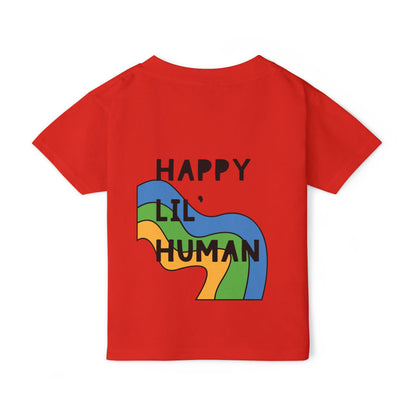 🌈✨ LIL’ HUMAN – A BLUE, GREEN, YELLOW TEE FOR THE FREE-SPIRITED KIDDO! ✨🌈