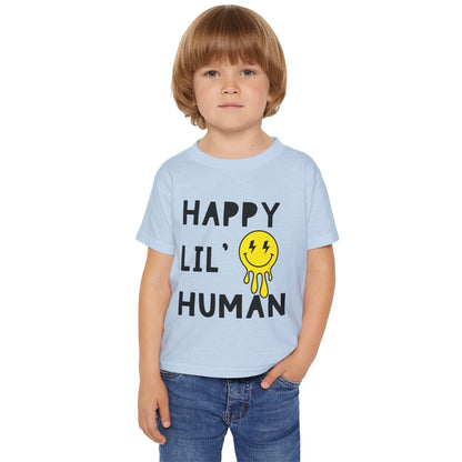 Happy Lil’ Human Toddler Tee – Pure Joy in Every Stitch! 😊⚡