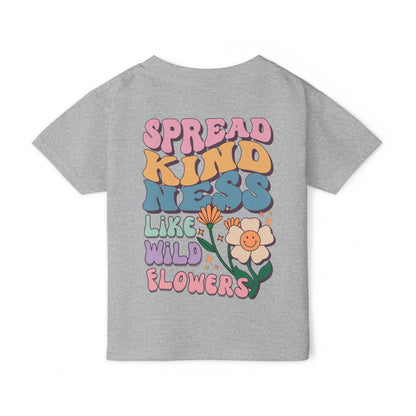 🌸✨ SPREAD KINDNESS LIKE WILDFLOWERS – CUTE KID TEE WITH A MESSAGE THAT BLOOMS! ✨🌸
