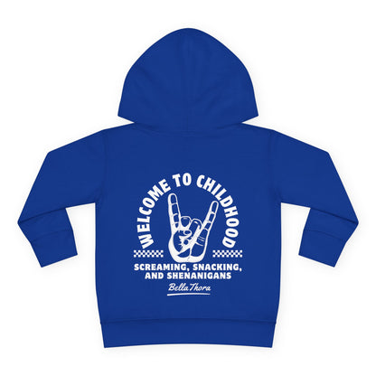 👶 WELCOME TO CHILDHOOD Toddler Pullover Hoodie-Hang Loose!