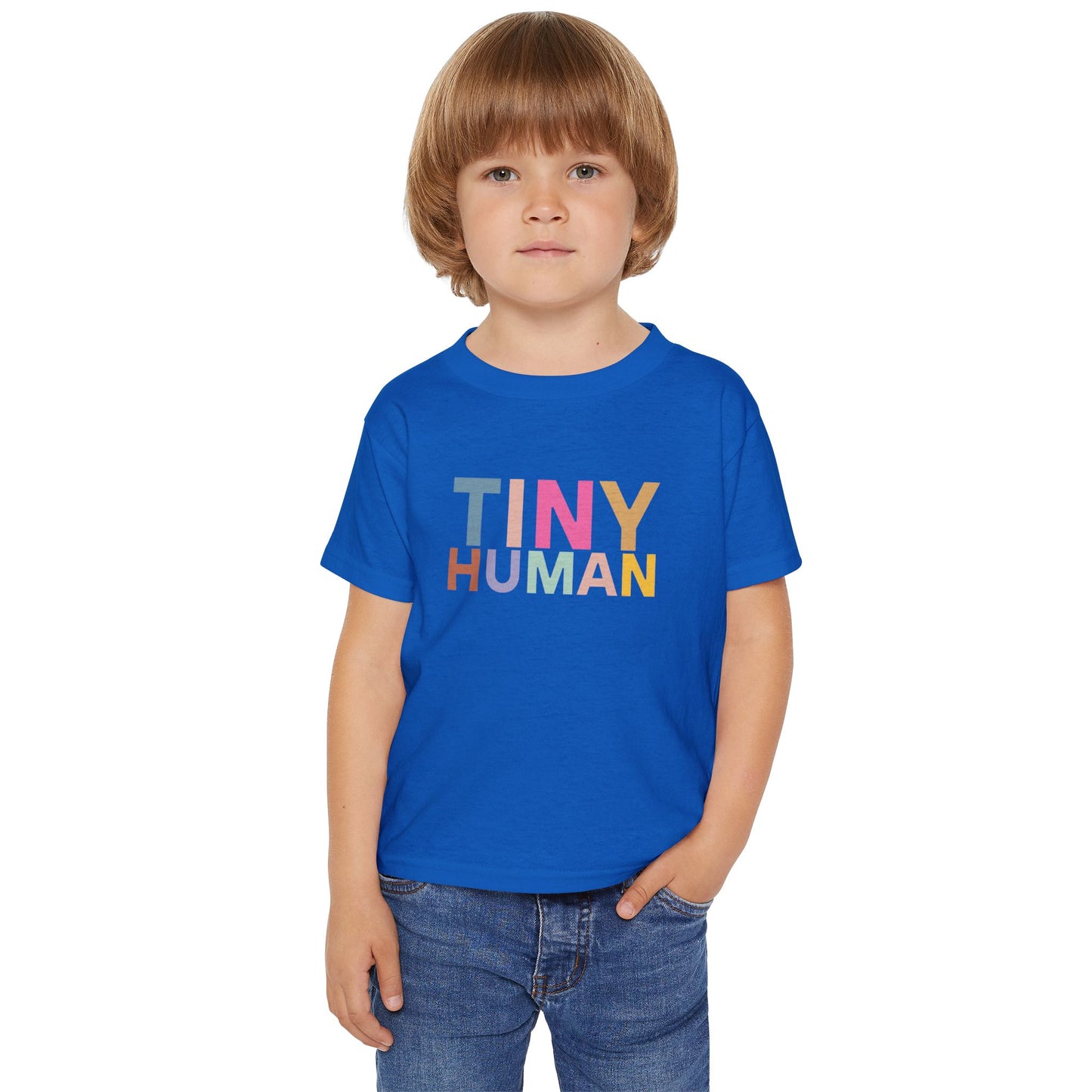 "Tiny Human" Toddler Tee – Small But Mighty, Full of Personality!