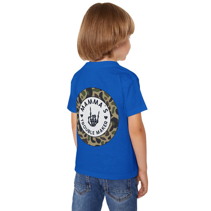 💀🔥 MAMMA’S TROUBLE MAKER – CAMO TODDLER TEE EDITION 🔥💀