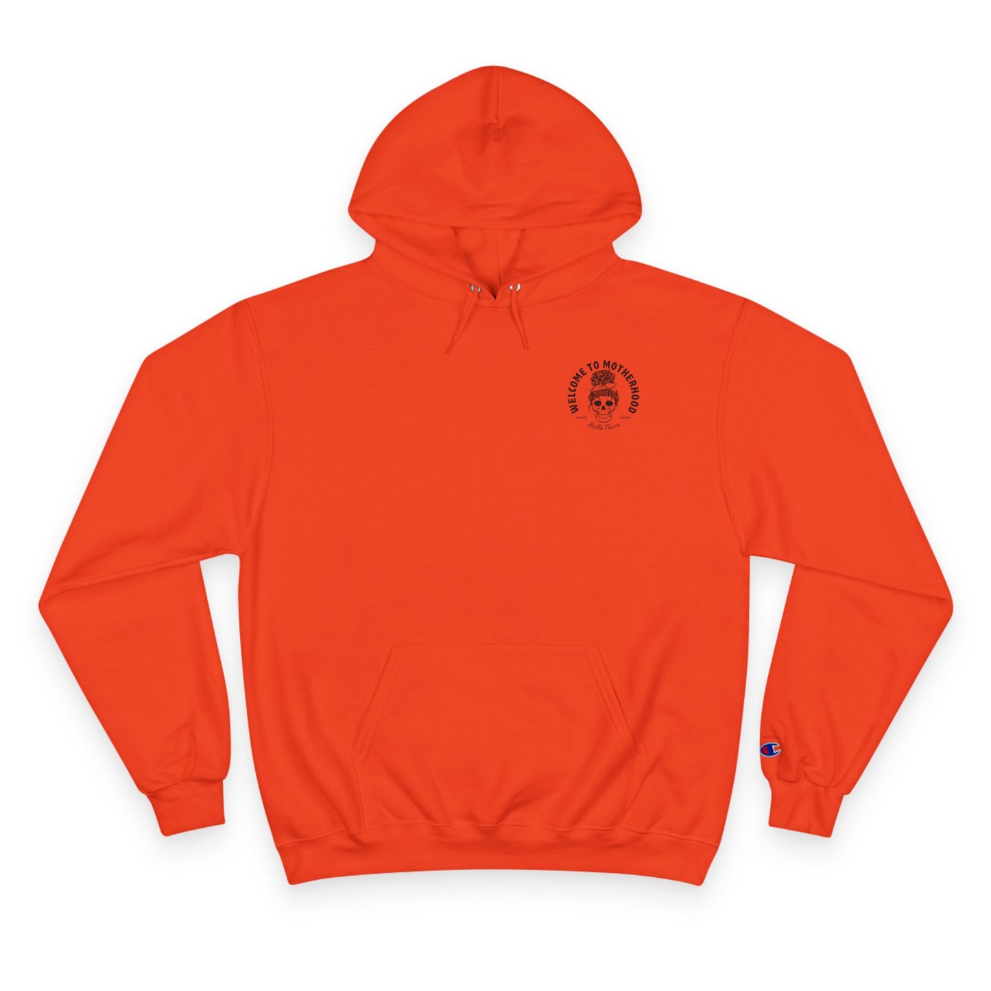☕💀 WELCOME TO MOTHERHOOD – CHAMPION HOODIE 💀☕