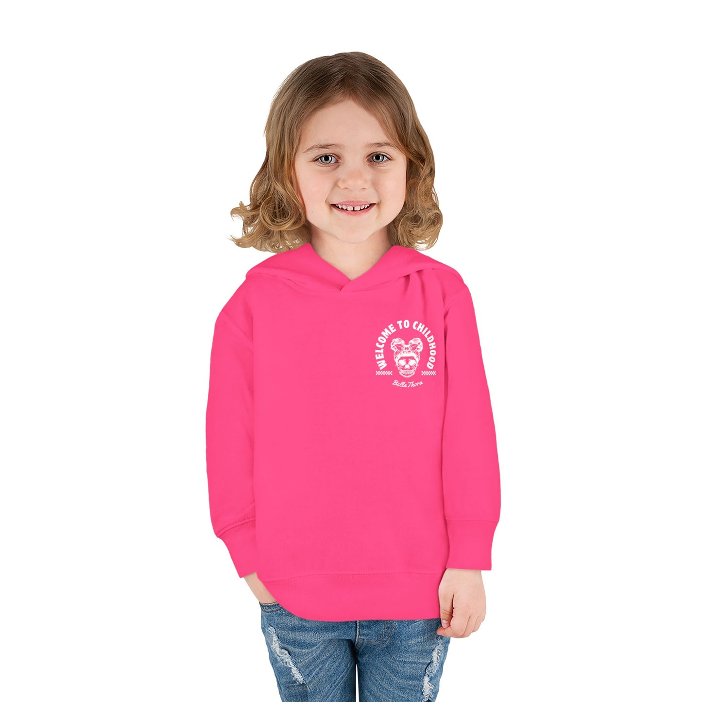 💀🤘 WELCOME TO CHILDHOOD Toddler Hoodie - Screaming 😱. Snacking 🍿. Shenanigans 🎉