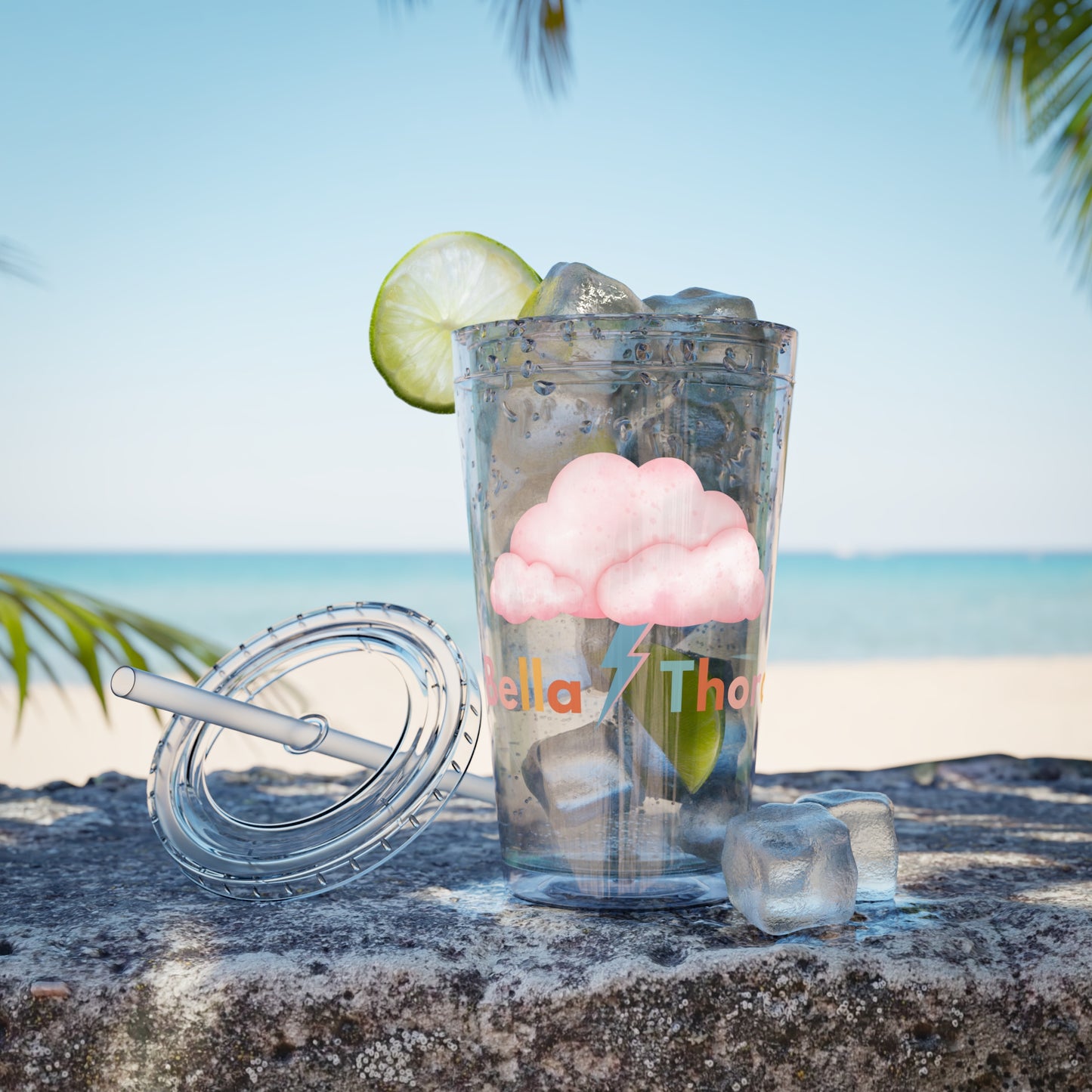 ☁️⚡ 16oz BELLA THORA LOGO TUMBLER – WHERE SWEET MEETS STRONG ⚡☁️