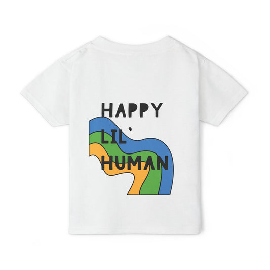 🌈✨ LIL’ HUMAN – A BLUE, GREEN, YELLOW TEE FOR THE FREE-SPIRITED KIDDO! ✨🌈