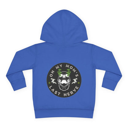 🧠💥 On My Mom’s Last Nerve Green Edition – Toddler Pullover Hoodie