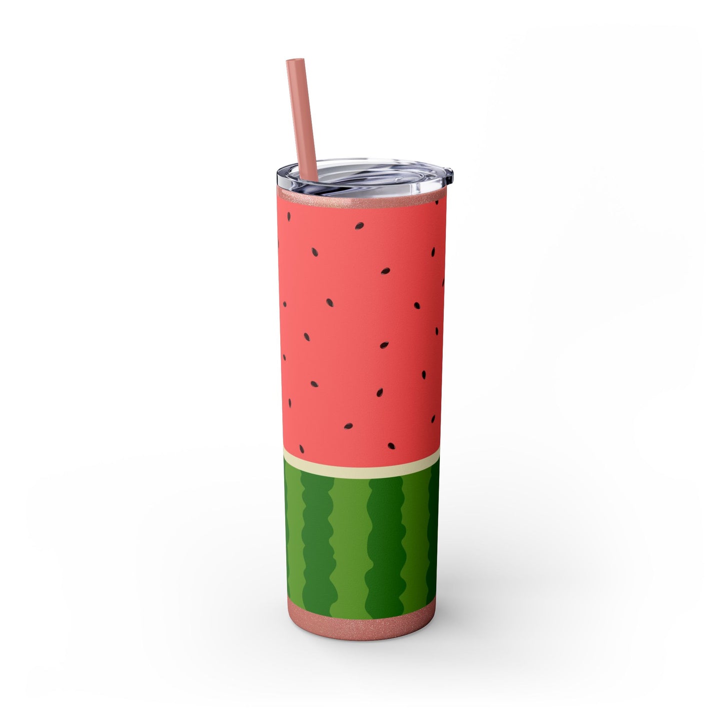 🍉 Sippin’ Sweet Summer – Watermelon Slice Skinny Tumbler 🍉 20oz