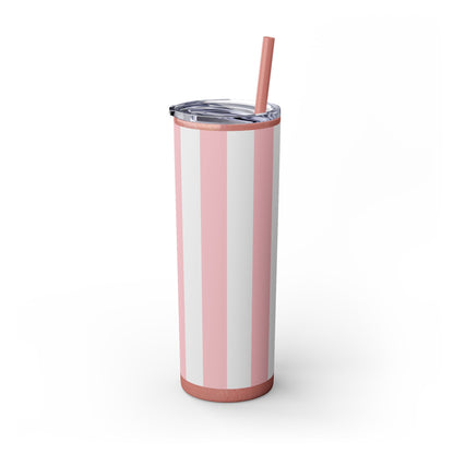 🍬 Cotton Candy Sips – Skinny Tumbler with Straw- 20Z