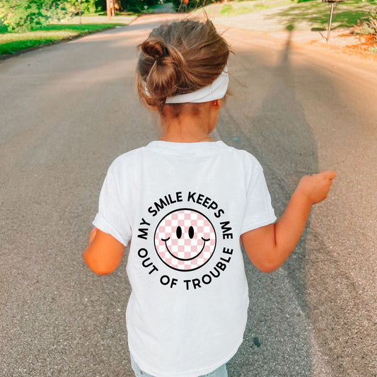 😊💖 MY SMILE KEEPS ME OUT OF TROUBLE – PINK CHECKER EDITION 💖😊