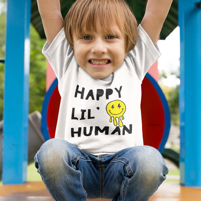 Happy Lil’ Human Toddler Tee – Pure Joy in Every Stitch! 😊⚡