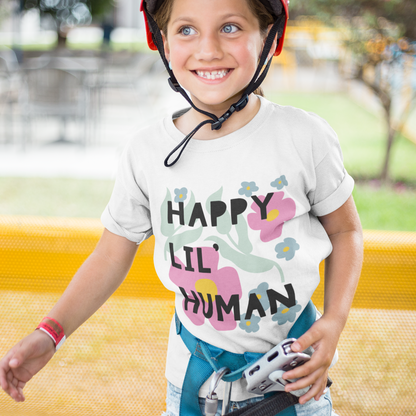 Happy Lil’ Human Toddler Tee – Spreading Smiles & Sunshine! ☀️🌸
