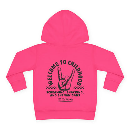 👶 WELCOME TO CHILDHOOD Toddler Pullover Hoodie-Hang Loose!
