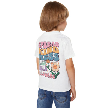 🌸✨ SPREAD KINDNESS LIKE WILDFLOWERS – CUTE KID TEE WITH A MESSAGE THAT BLOOMS! ✨🌸