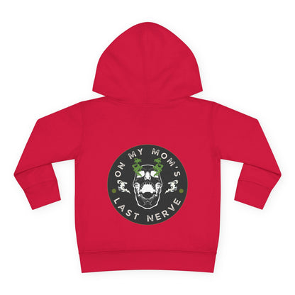 🧠💥 On My Mom’s Last Nerve Green Edition – Toddler Pullover Hoodie