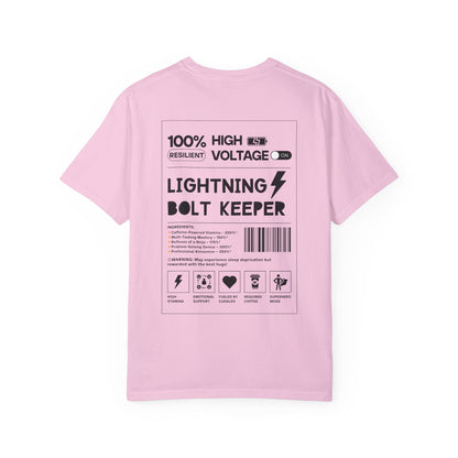 Lightning Bolt Keeper Parent Tee – Powered by Love & Caffeine! ⚡☕
