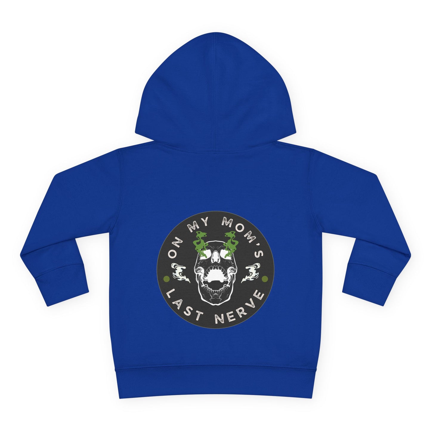🧠💥 On My Mom’s Last Nerve Green Edition – Toddler Pullover Hoodie